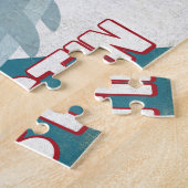 デスティンドルフィン – レトロヴィンテージトラベル ジグソーパズル (側面)