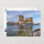 デスティンハーバーボードウォークGet Well Soonはがき ポストカード (正面/裏面)