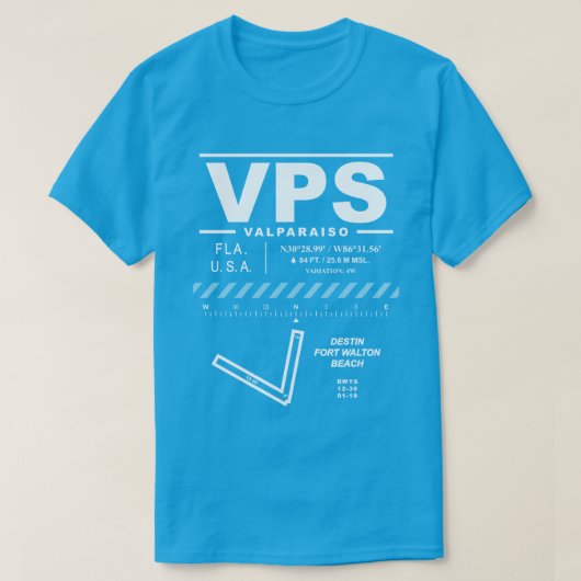 デスティンフォートウォルトンビーチエアポートVPS Tシャツ (デザイン正面)