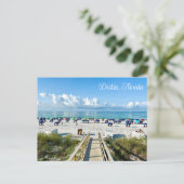 デスティンフロリかわいらしダビーチ傘 ポストカード (スタンド正面)