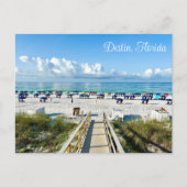 デスティンフロリかわいらしダビーチ傘 ポストカード (正面)