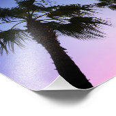 デスティンフロリダでクリスマスに揺れるヤシの木 フォトプリント (角)