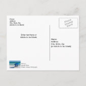 デスティンフロリダの椅子と傘ありがとう ポストカード (裏面)