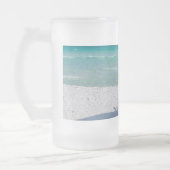 デスティンフロリダの椅子と傘の曇りマグカップ フロストグラスビールジョッキ (左)