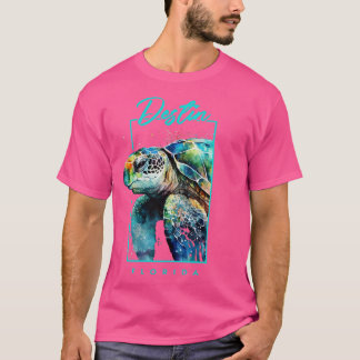 デスティンフロリダウォーター色ウミガメポートレート Tシャツ