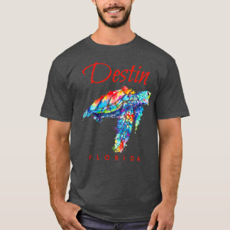 デスティンフロリダウォーター色ウミガメ Tシャツ