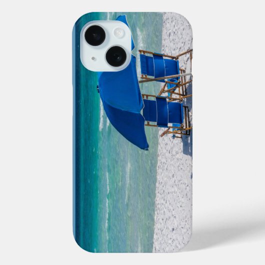 デスティンフロリダチェアと傘のiPhoneケース Case-Mate iPhoneケース (裏面)