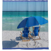 デスティンフロリダチェアと傘シャワーカーテン シャワーカーテン (正面)