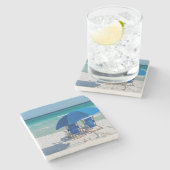 デスティンフロリダチェアと傘石コースター ストーンコースター (横)