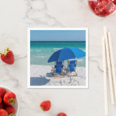 デスティンフロリダチェアと傘紙ナプキン スタンダードカクテルナプキン (インサイチュ)