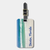 デスティンフロリダビューティフルビーチ写真 ラゲッジタグ (正面縦)