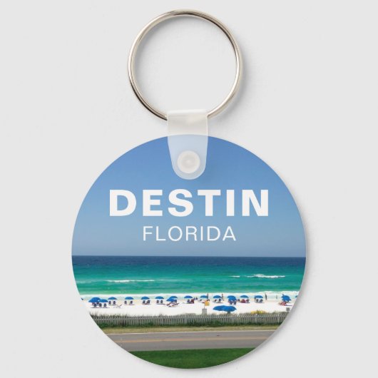 デスティンフロリダビーチ写真シーサイド キーホルダー (正面)