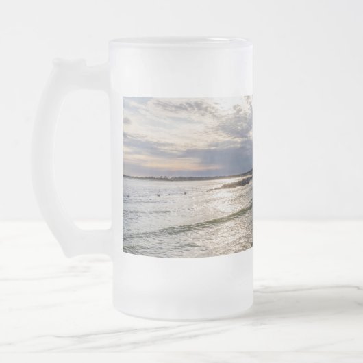 デスティンフロリダ夕べ波霧化ビールマグ フロストグラスビールジョッキ (左)