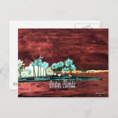 デスティンフロリダ抽象芸術ビーチFLアートギフトプリント ポストカード (正面/裏面)