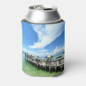 デスティンフロリダ海ボードウォーク写真カスタム 缶クーラー (缶裏面)