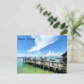 デスティンフロリダ海ボードウォーク写真 ポストカード (スタンド正面)