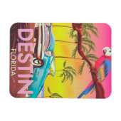 デスティンフロリダUSAヴィンテージ旅行ポスター。 マグネット (横)