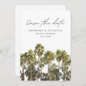 デスティン結婚のフロリダ日付を保存 招待状 (正面/裏面)