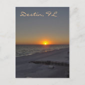 デスティン、フロリダの夕日 ポストカード (正面)