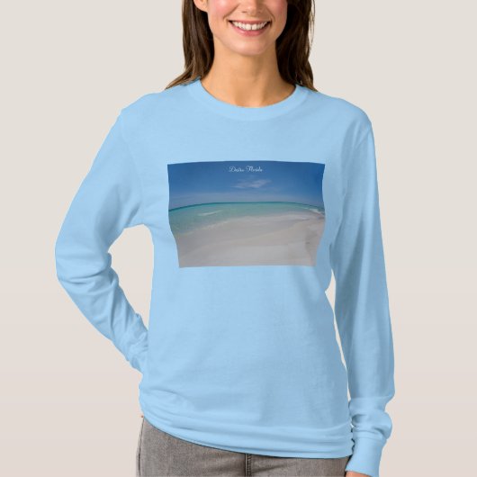 デスティン フロリダ ビーチ 長袖Tシャツ Tシャツ (正面)