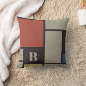 デスティーインスパイアル原色正方形モノグラム クッション (ブランケット)