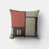 デスティーインスパイアル原色正方形モノグラム クッション (正面)