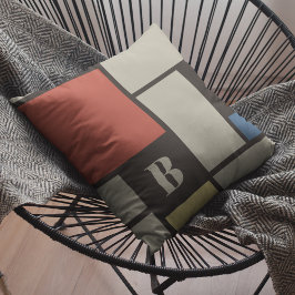 デスティーインスパイアル原色正方形モノグラム クッション