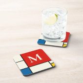 デスティーインスパイアル原色正方形モノグラム コースター (右側)