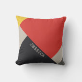 デスティーインスパイアル原色正方形 クッション (正面)