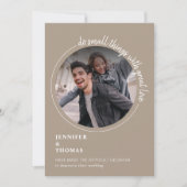 デスティ結婚ング・マイクロの発表 招待状 (正面)