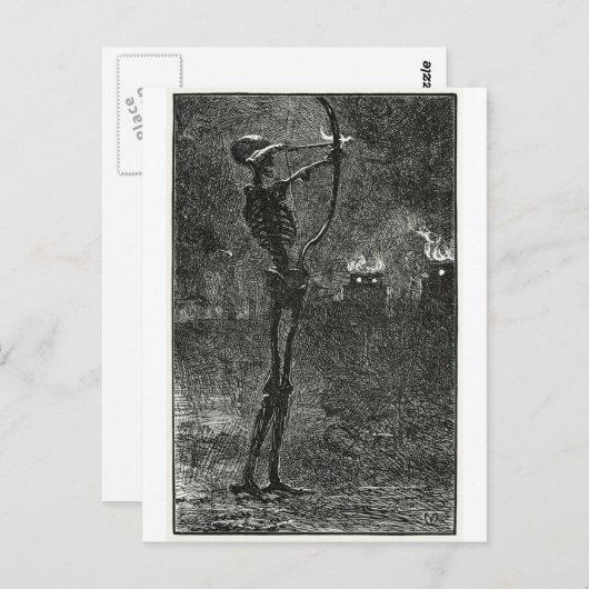 デスディーリング矢印はがき ポストカード (正面/裏面)