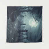 デスドメイン：墓地不気味の眺め タペストリー (正面(横))