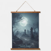 デスドメイン：墓地不気味の眺め 吊り下げ型タペストリー (正面)