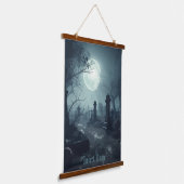 デスドメイン：墓地不気味の眺め 吊り下げ型タペストリー (傾斜あり)