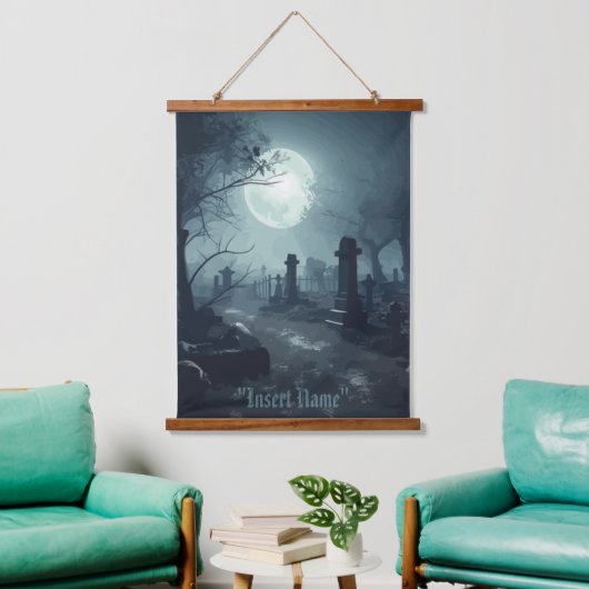 デスドメイン：墓地不気味の眺め 吊り下げ型タペストリー (リビング)