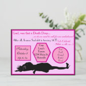 デスドロップドラッグバースデー招待状 招待状 (スタンド正面)