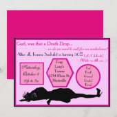 デスドロップドラッグバースデー招待状 招待状 (正面/裏面)