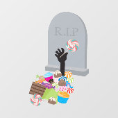 デスバイキャンディハロウィーンデザイン ウィンドウサイン (シート)