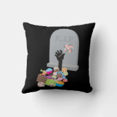 デスバイキャンディハロウィーンデザイン クッション (裏面)