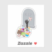 デスバイキャンディハロウィーンデザイン シール (シート)