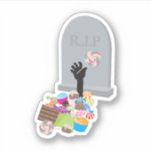 デスバイキャンディハロウィーンデザイン シール (正面)