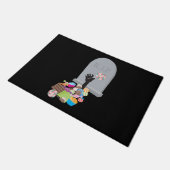 デスバイキャンディハロウィーンデザイン ドアマット (アングル)