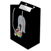 デスバイキャンディハロウィーンデザイン ミディアムペーパーバッグ (裏面アングル)