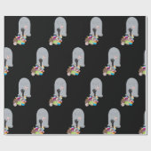 デスバイキャンディハロウィーンデザイン ラッピングペーパー (フラット)
