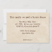 デスバイチョコレートバンコパーティの招待状 招待状 (裏面)