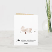 デスバイチョコレートブライダルシャワーありがとう サンキューカード (裏面)