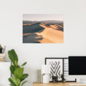 デスバレーのメスキート砂丘 ポスター (ホームオフィス)