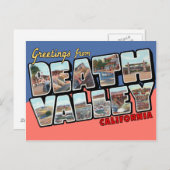 デスバレーカリフォルニア大文字葉書 ポストカード (正面/裏面)