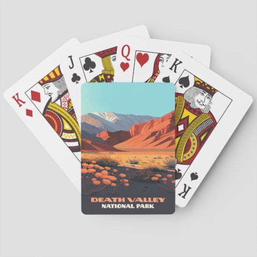 デスバレーナショナルパークカリフォルニアポピー トランプ (裏面)