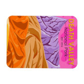 デスバレーナショナルパークサンドデュネスヴィンテージ マグネット (横)